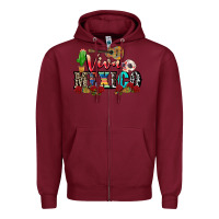 Burgundy viva mexico Zipper Hoodie - CTS Tumbler Store