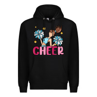 Black cheer Premium Hoodie - MaliasSmallBusiness