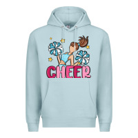 Blue Mist cheer Premium Hoodie - MaliasSmallBusiness