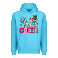 Ocean Blue cheer Premium Hoodie - MaliasSmallBusiness