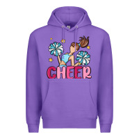 Purple cheer Premium Hoodie - MaliasSmallBusiness