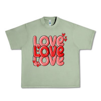 Oil Green love valentines day Urban Heavy Tee - MaliasSmallBusiness