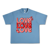 Pebble Blue love valentines day Urban Heavy Tee - MaliasSmallBusiness