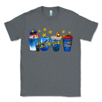 Charcoal Heather police coffee cups Classic Tee - texasbilliewilder