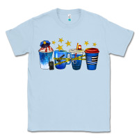 Dusty Blue police coffee cups Classic Tee - texasbilliewilder