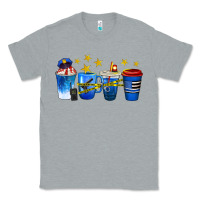 Heather Grey police coffee cups Classic Tee - texasbilliewilder