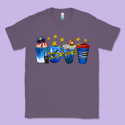 Police Coffee Cups Classic Tee Designed By Texasbilliewilder