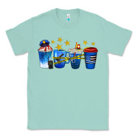 Seafoam police coffee cups Classic Tee - texasbilliewilder