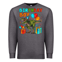 Charcoal Heather birthday boy t rex Premium Sweatshirt - Artiststas