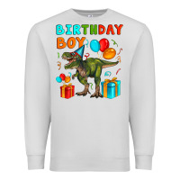 Dove Grey birthday boy t rex Premium Sweatshirt - Artiststas