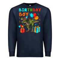 Navy birthday boy t rex Premium Sweatshirt - Artiststas