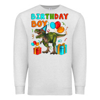 Oatmeal Heather birthday boy t rex Premium Sweatshirt - Artiststas