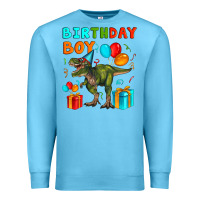 Ocean Blue birthday boy t rex Premium Sweatshirt - Artiststas