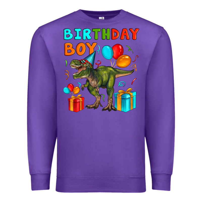 Birthday Boy T Rex Premium Sweatshirt by Artiststas | Teevron