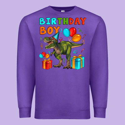 Birthday Boy T Rex Premium Sweatshirt Designed By Artiststas