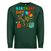 Sports Green birthday boy t rex Premium Sweatshirt - Artiststas