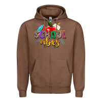 Chestnut school vibes Zipper Hoodie - Zillion Design Studio