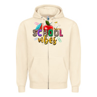 Sandshell school vibes Zipper Hoodie - Zillion Design Studio