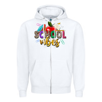 White school vibes Zipper Hoodie - Zillion Design Studio