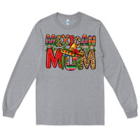 Heather Grey mexican mom Long Sleeve Tee - Zillion Design Studio