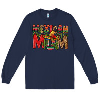 Navy mexican mom Long Sleeve Tee - Zillion Design Studio