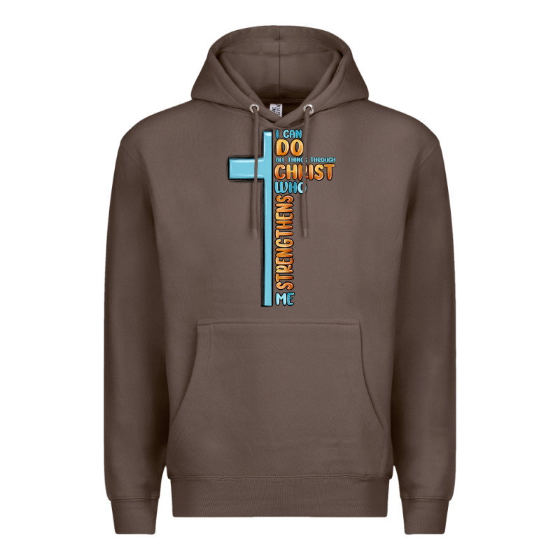 I Can Do All Things Through Christ Who Strengthens Premium Hoodie by MaliasSmallBusiness | Teevron