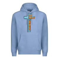 Colony Blue i can do all things through christ who strengthens Premium Hoodie - MaliasSmallBusiness
