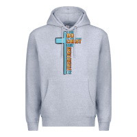 Heather Grey i can do all things through christ who strengthens Premium Hoodie - MaliasSmallBusiness
