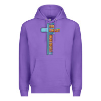 Purple i can do all things through christ who strengthens Premium Hoodie - MaliasSmallBusiness