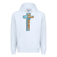 White i can do all things through christ who strengthens Premium Hoodie - MaliasSmallBusiness