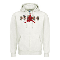 Oatmeal Heather senior 2023 Zipper Hoodie - Zillion Design Studio