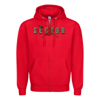 Red senior 2023 Zipper Hoodie - Zillion Design Studio