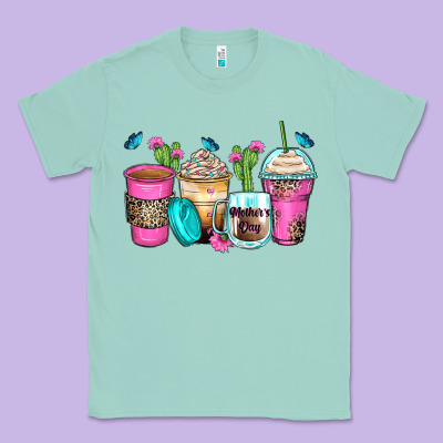 Mother's Day Coffee Cups Classic Tee Designed By Zillion Design Studio