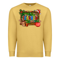 Antique Gold christmas teacher and coffe cup with board Premium Sweatshirt - AdoDesignShop
