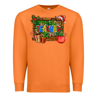 Carrot christmas teacher and coffe cup with board Premium Sweatshirt - AdoDesignShop
