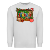 Dove Grey christmas teacher and coffe cup with board Premium Sweatshirt - AdoDesignShop