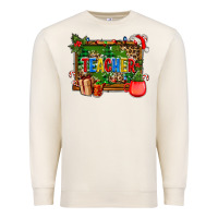 Sandshell christmas teacher and coffe cup with board Premium Sweatshirt - AdoDesignShop