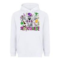 White spooky nurse Heavyweight Hoodie - AdoDesignShop