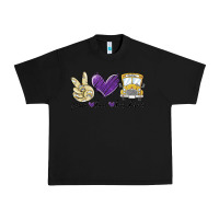 Black peace love bus driver Urban Heavy Tee - MaliasSmallBusiness