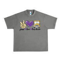 Tornado peace love bus driver Urban Heavy Tee - MaliasSmallBusiness