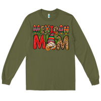 Army Green mexican mom gnome Long Sleeve Tee - Zillion Design Studio
