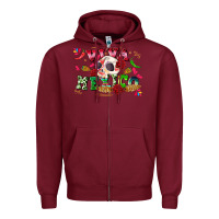 Burgundy viva mexico Zipper Hoodie - CTS Tumbler Store