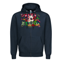 Navy viva mexico Zipper Hoodie - CTS Tumbler Store