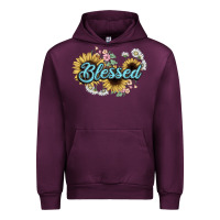Mauve Wine blessed Urban Hoodie - NancyCooperArtShop