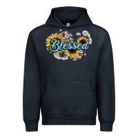 Navy blessed Urban Hoodie - NancyCooperArtShop
