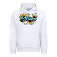 White blessed Urban Hoodie - NancyCooperArtShop