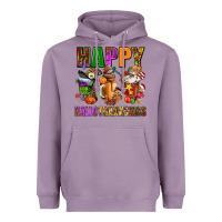 Lavender happy hallothanksmas Heavyweight Hoodie - AdoDesignShop