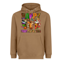 Toasted Coconut happy hallothanksmas Heavyweight Hoodie - AdoDesignShop
