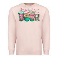 Pale Pink best mom ever mothers day coffee cups Premium Sweatshirt - Jasminsmagicworld