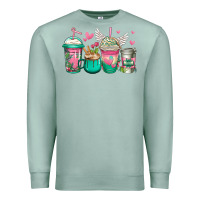 Seafoam best mom ever mothers day coffee cups Premium Sweatshirt - Jasminsmagicworld